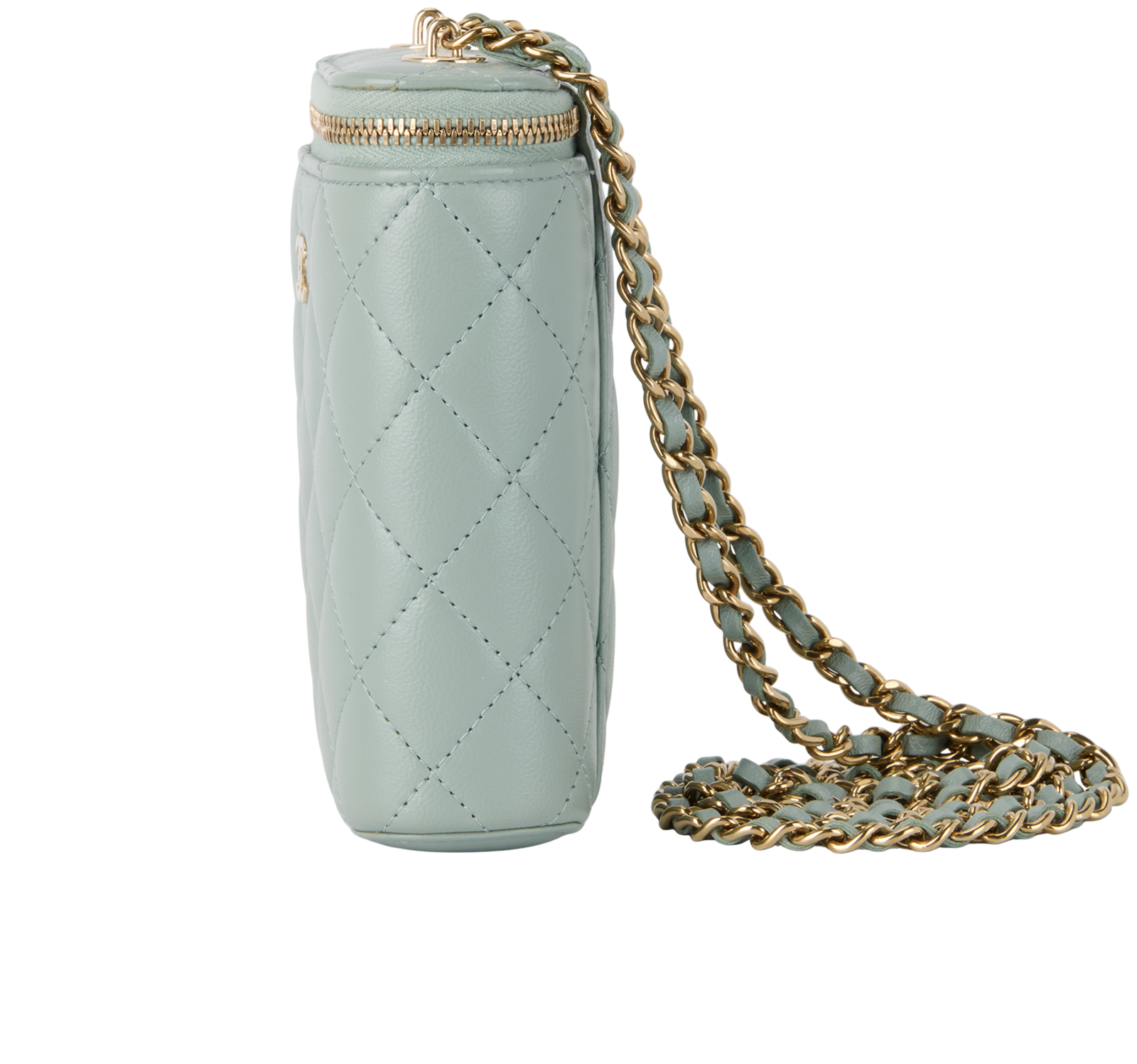 Vanity Crossbody, &pound;1,800, Handbags, Green, Leather, Bottom view